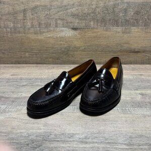 Cole Haan Pinch Tassel Burgundy Leather Loafers Men's Size 10